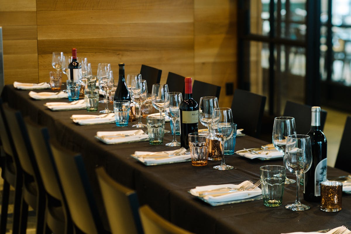 a dining table